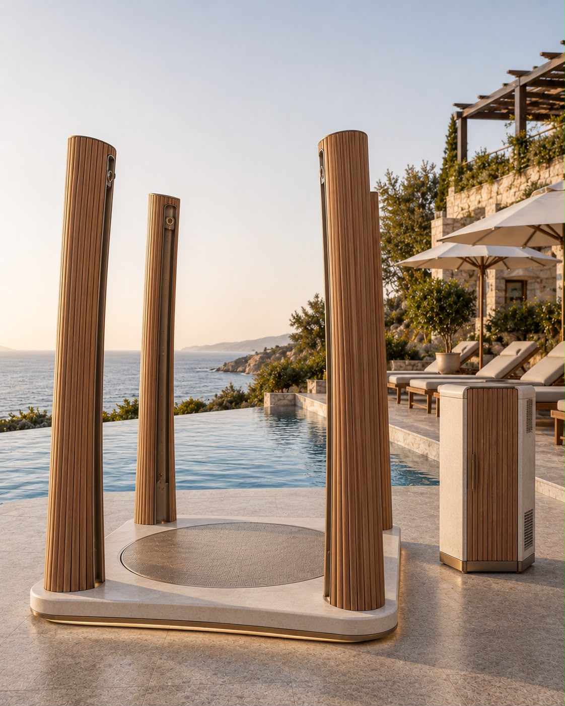 Resort ortamında dört kolonlu Solmist Quadra sistemi